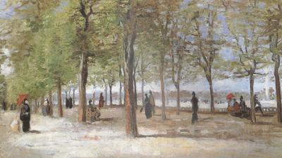 Vincent Van Gogh Lane at the Jardin du Luxembourg  (nn04) Norge oil painting art